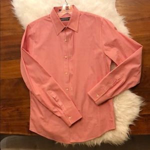 Club Monaco Men’s 2 Ply Cotton Button Up Shirt